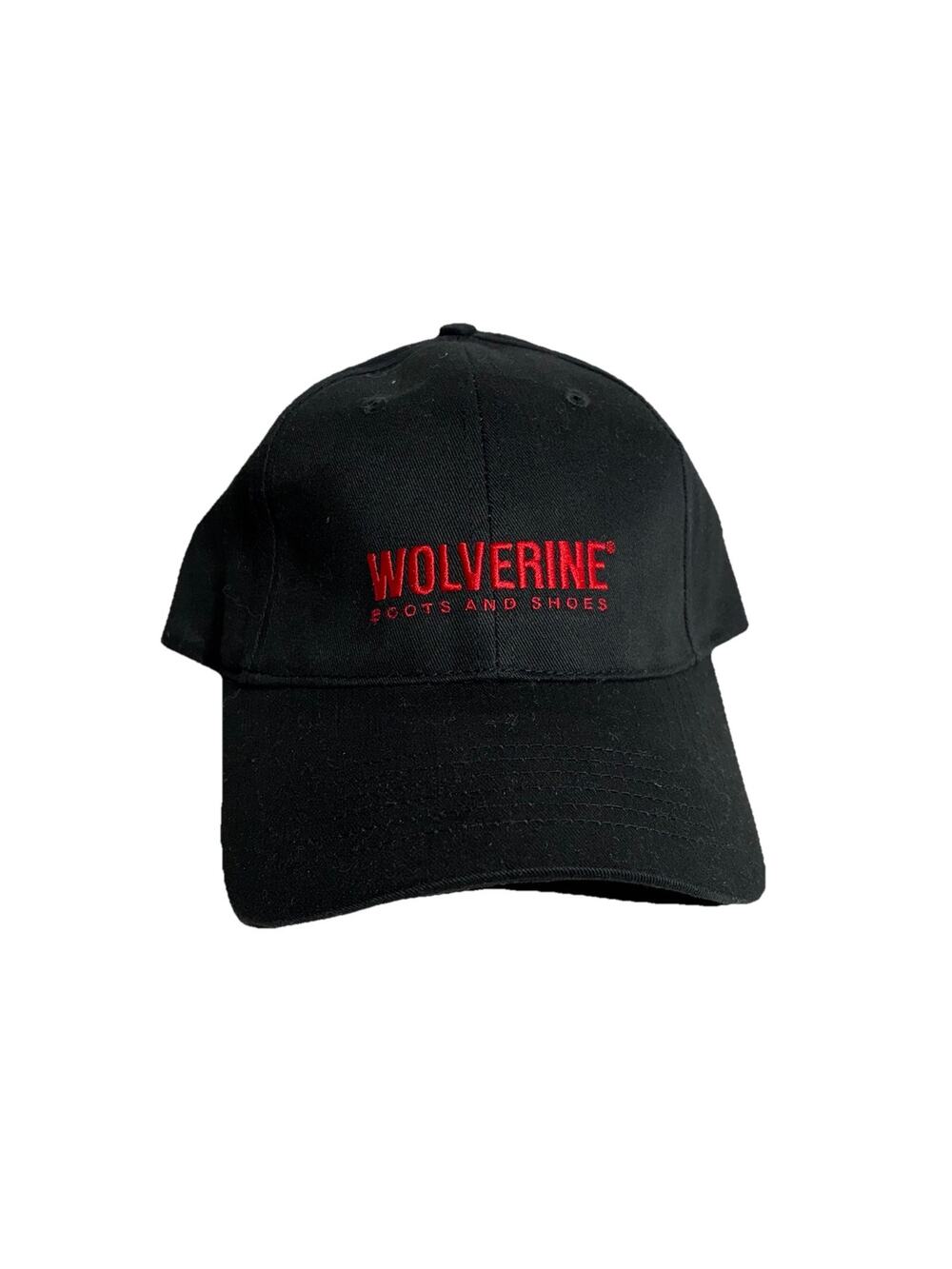 Vintage Wolverine Boots Shoes Hat They Dont Quit Promo Strapback Cap Black Work